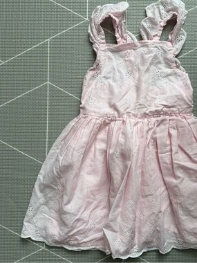 Cat & Jack|Baby girl/toddler summer dress,Light Pink Pastel Eyelet Sundress•••4T